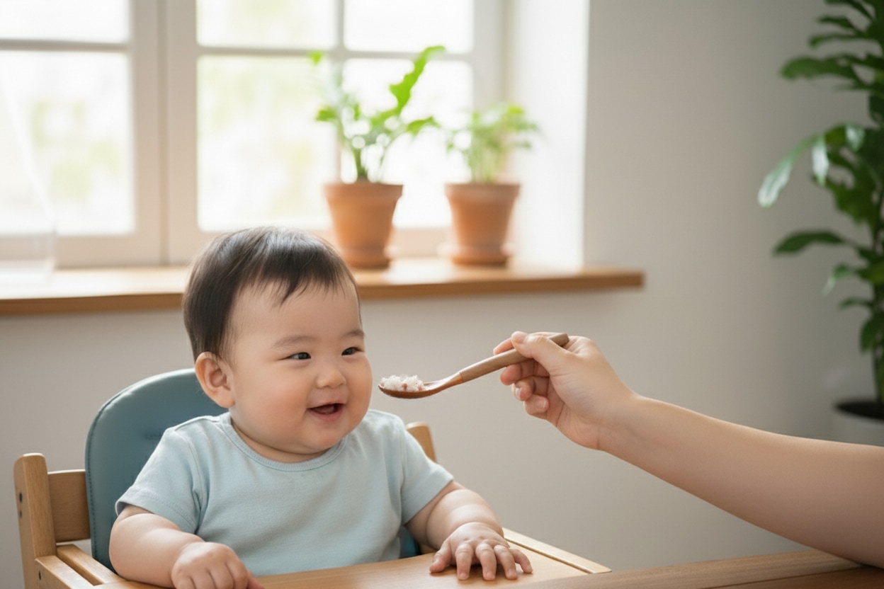 寶寶副食品不加鹽，沒味道不吃怎麼辦？營養師推薦「寶寶海鮮粥」，用天然鮮味打開味蕾