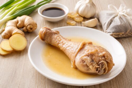 寶寶滷雞腿主圖擺盤與其他食材